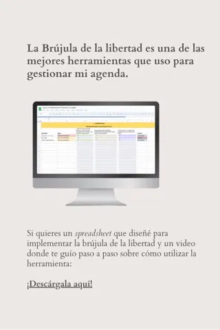 Brújula de la libertad — plantilla para liberar tu agenda